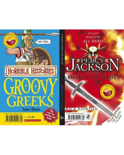 Percy Jackson and the Sword of Hades; Horrible Histories– Groovy Greeks [2 IN 1 BOOK]