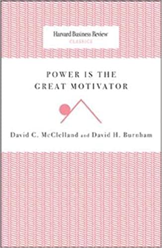 Power is the Great Motivator (Harvard Business Review Classics)