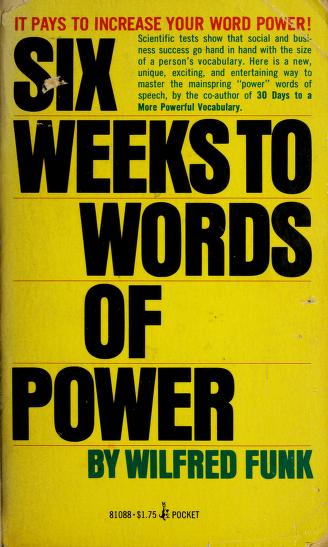 Six Weeks To Words Of Power