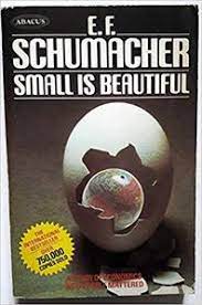 Small is beautiful by E.F. schumacher [same cover] [old edition] [rare books]