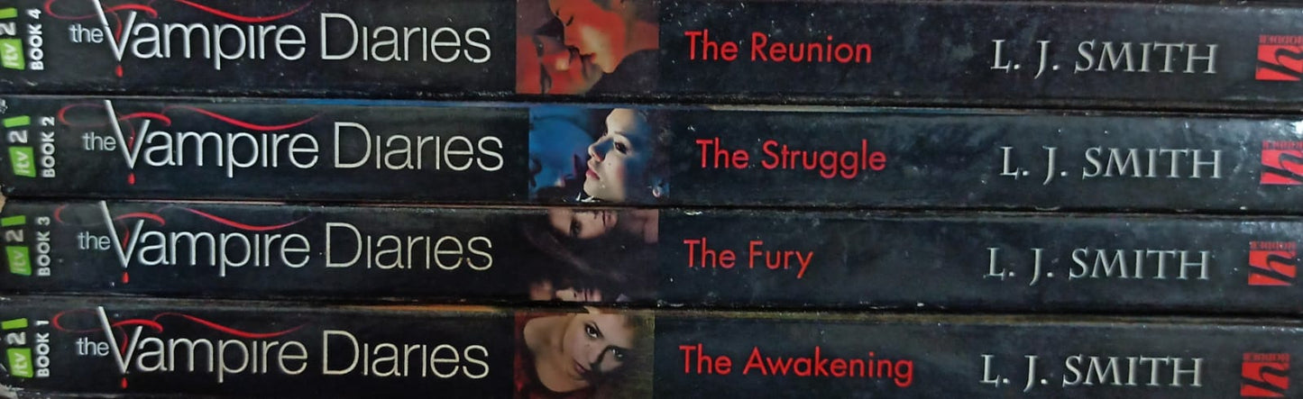 Vampire Diaries: The First Bite 4-Book Collection: The Awakening, The Struggle, The Fury, Dark Reunion (Book Set 4)