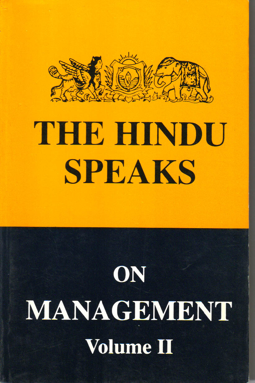 The Hindu Speaks on Management (Vol-2) (RARE BOOKS)