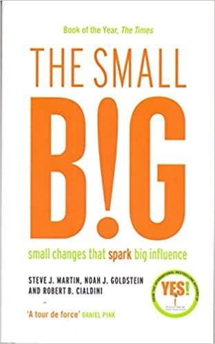 The Small BIG: Small Changes that Spark Big Influence by Steve J. Martin |Noah Goldstein