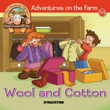 WOOL AND COTTON Aventures on the farm {HARDCOVER]