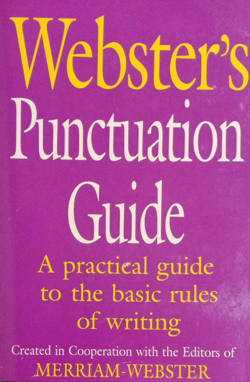 Webster's Punctuation Guide – Best Of Used Books