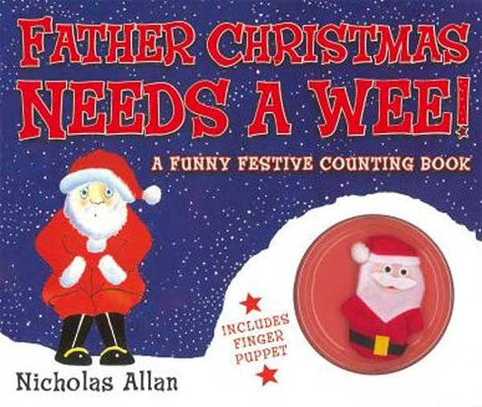 Father Christmas Needs A Wee Book & Finger Puppet (HARDCOVER)