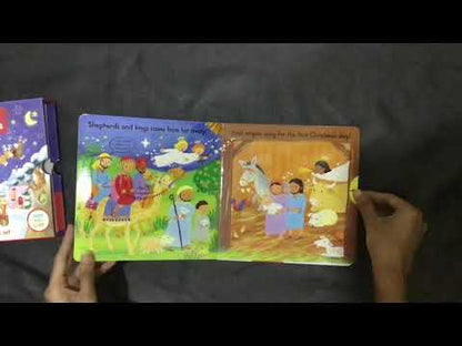Busy Christmas Time (push pull slide) two book set  Board book