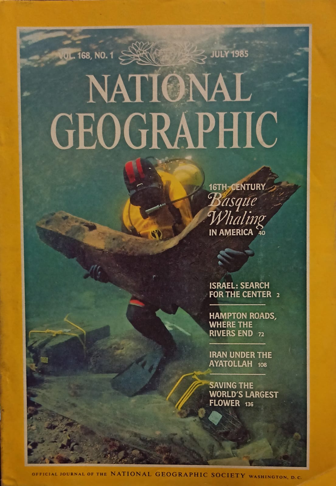 16th-Century Basque Whaling In America [National Geographic] [rare books] [July 1985]